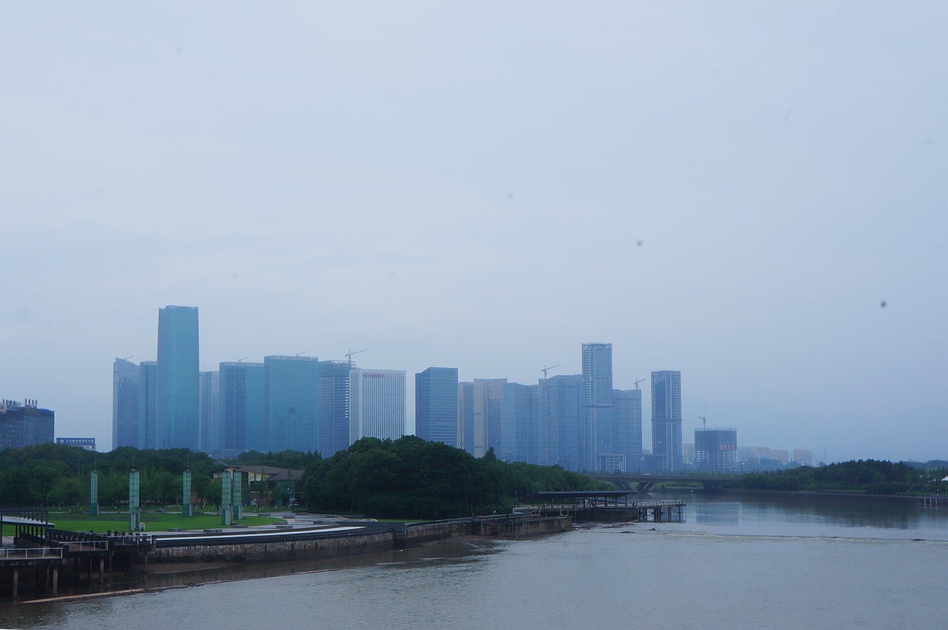 Vue d'ensemble de la ville marchande internationale de Yiwu, dans la province du Zhejiang.