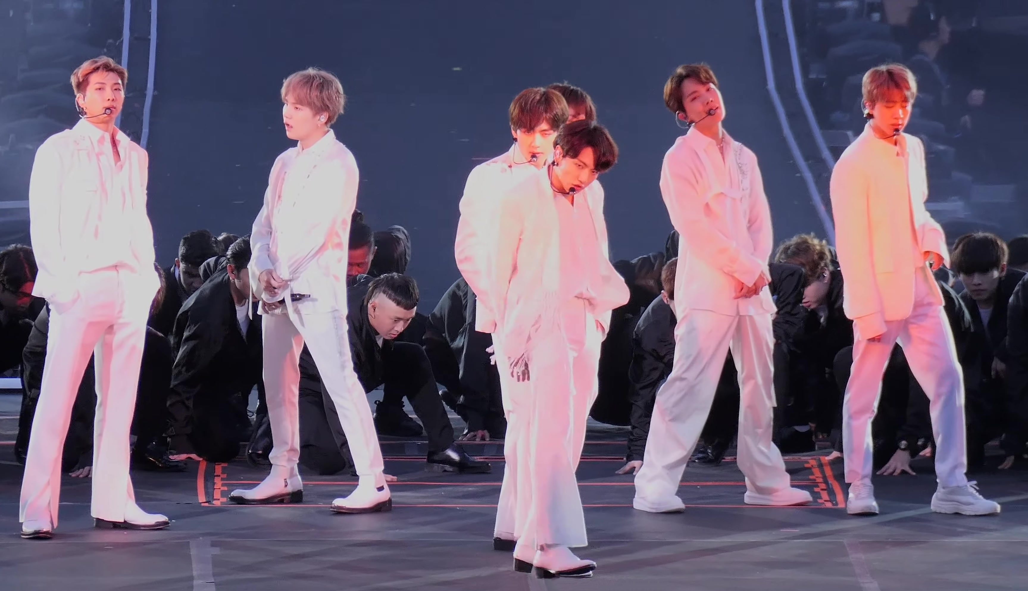 BTS en concert au MetLife Stadium lors de la tournée Speak Yourself, 2019, Photo : I DARE U JK / Wikimedia Commons, CC BY 3.0