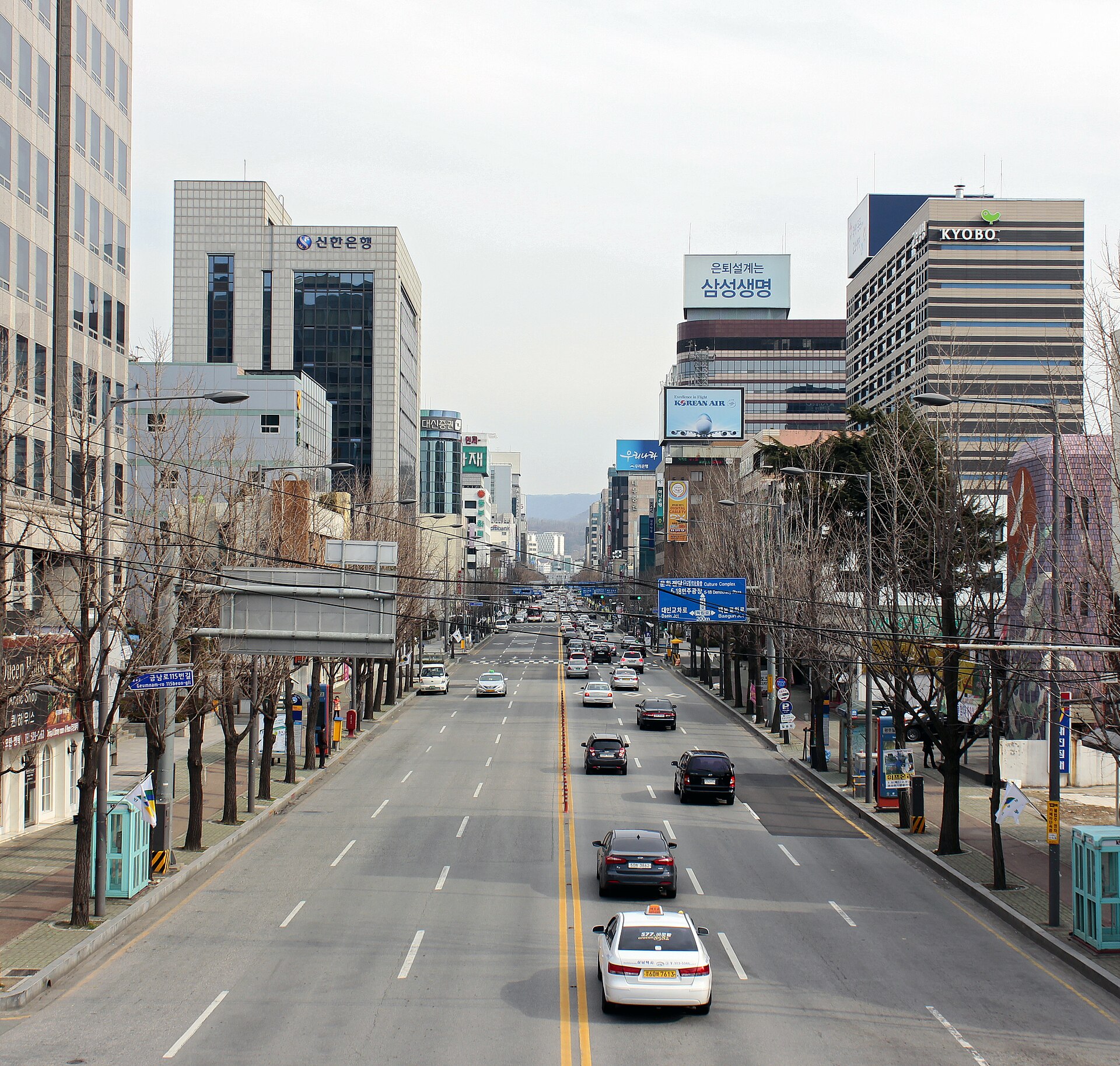 Geumnam-ro avenue in Gwangju, the central artery where the May 1980 protests converged